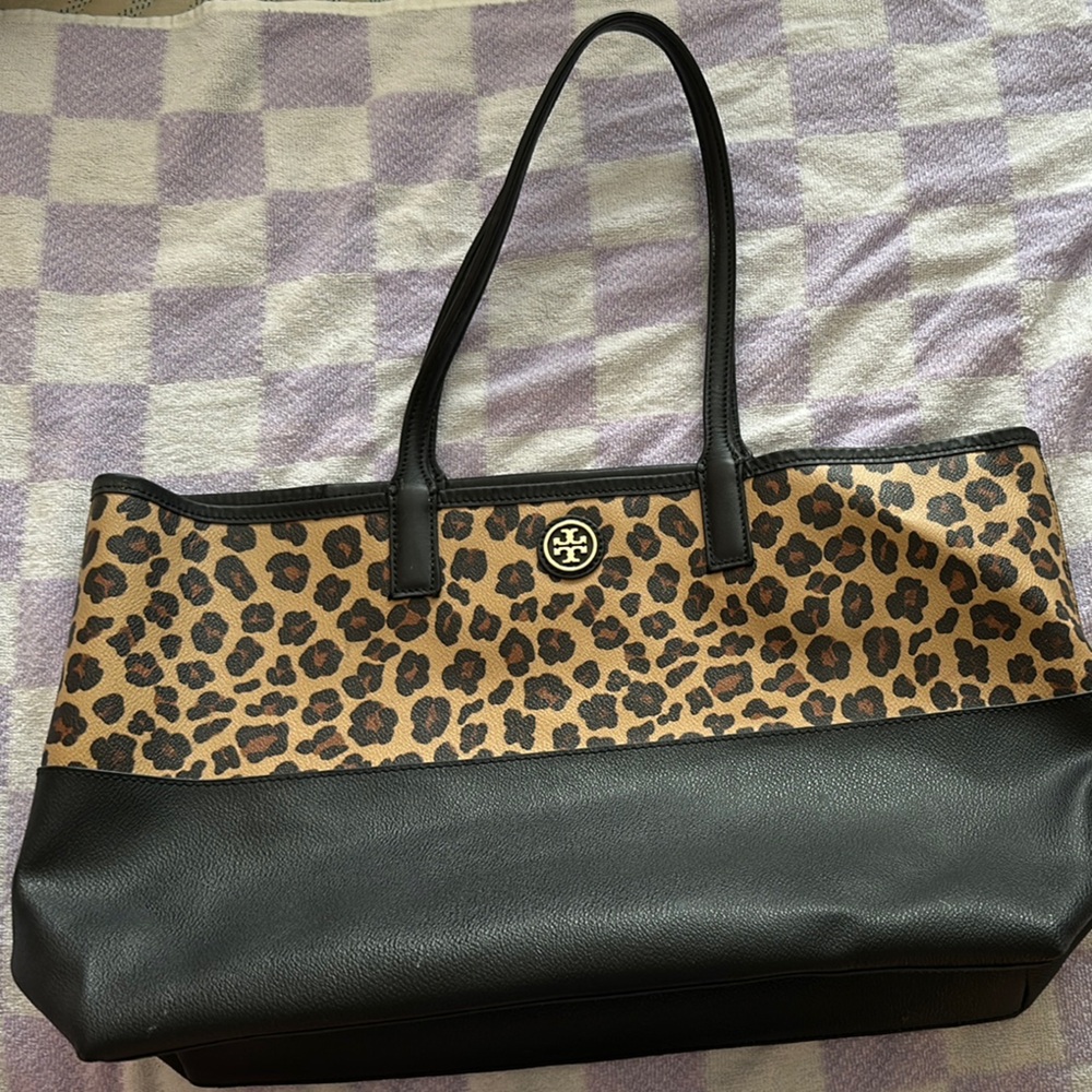Tory Burch Leopard Kerrington Tote Bag
